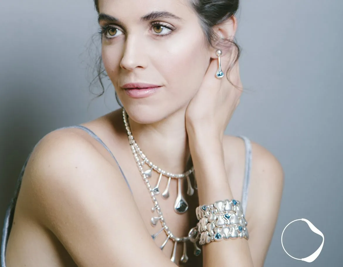 Колье с кристаллами CICLON SWR810-45